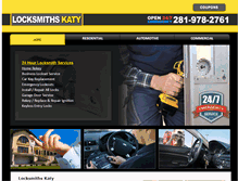 Tablet Screenshot of locksmithskaty.com